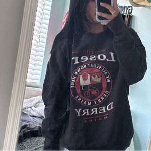 Black Graphic Sweatshirt